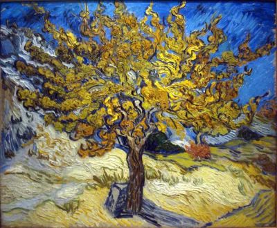 art oil painting reproduction of  Vincent Van Gogh The Mulberry Tree In Autumn museum quality handmade