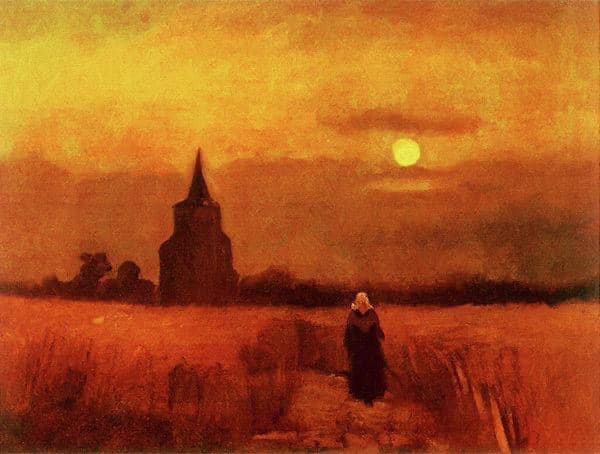 Vincent Van Gogh The Old Tower In The Fields 1884 museum quality
