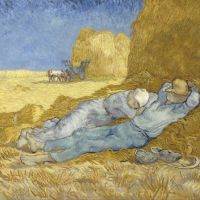 Vincent Van Gogh The Siesta - After Millet Hand Painted Reproduction