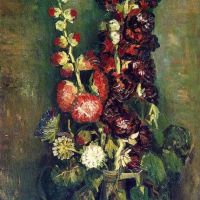 Vincent Van Gogh Vase With Musk-mallows - 1886
