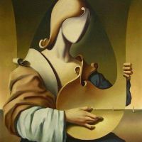Vito Campanella Girl With Mandolin