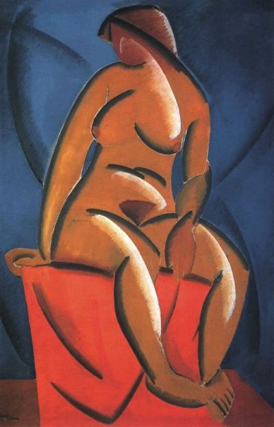 art oil painting reproduction of  Vladimir Tatlin Female Model 1913 museum quality handmade