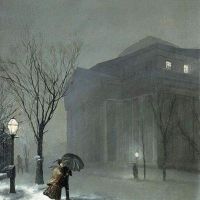 Walter Launt Palmer Albany In The Snow 1871 Hand Painted Reproduction