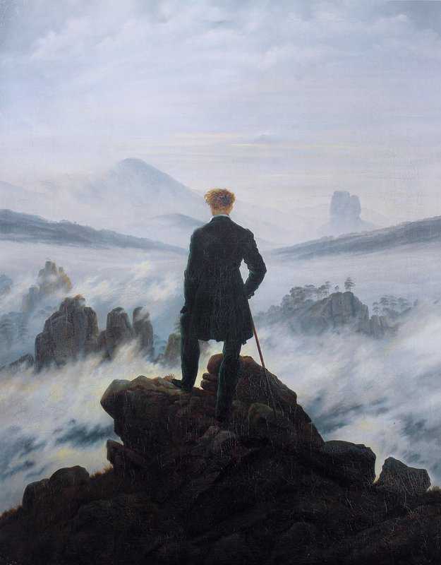 Wanderer Above The Sea Of Fog - Landscape By Caspar David Friedrich museum quality