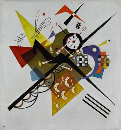 art oil painting reproduction of  Wassily Kandinsky Auf Weiss Ii Sur Blanc Ii 1923 museum quality handmade