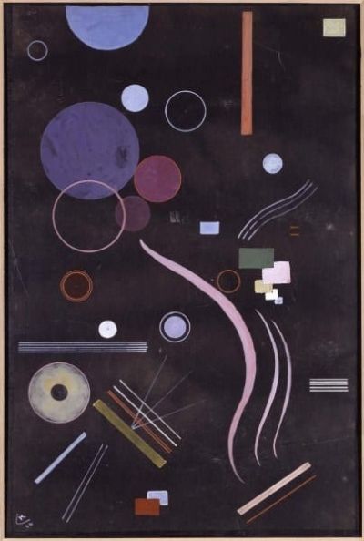 art oil painting reproduction of  Wassily Kandinsky Azentrales Acentric 1924 museum quality handmade