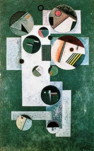 art oil painting reproduction of  Wassily Kandinsky Cercelles Serres - 1933 museum quality handmade