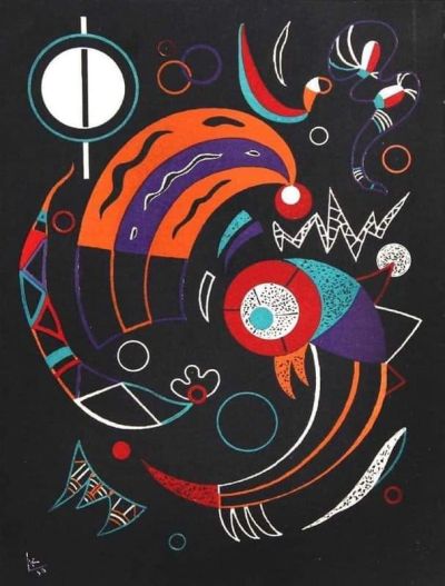 art oil painting reproduction of  Wassily Kandinsky Comets 1938 museum quality handmade