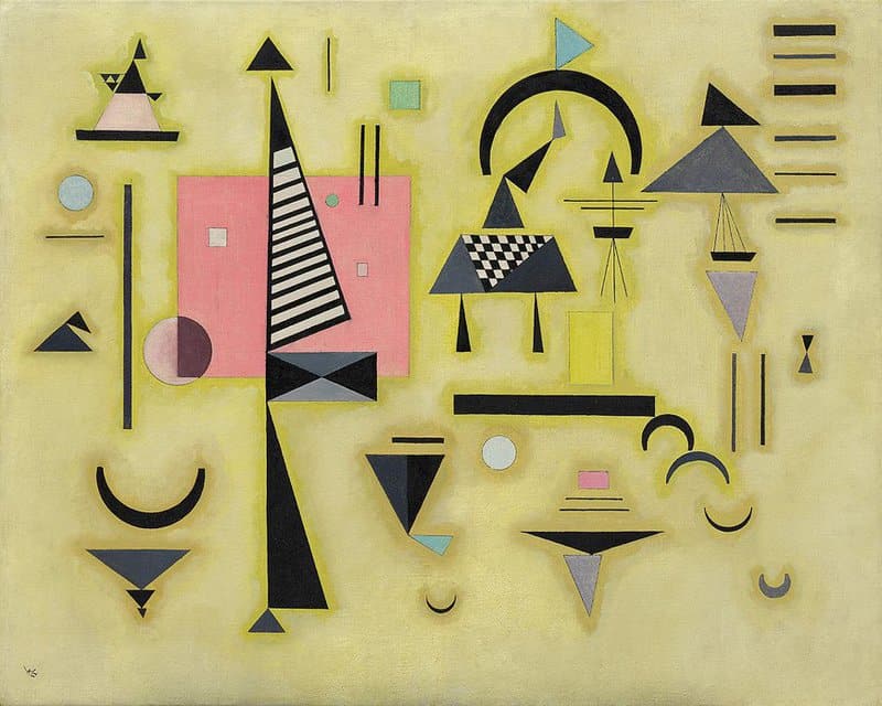 Wassily Kandinsky Decisive Rose - Entscheidendes Rosa March 1932 museum quality