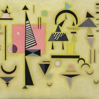 Wassily Kandinsky Decisive Rose - Entscheidendes Rosa March 1932 Hand Painted Reproduction