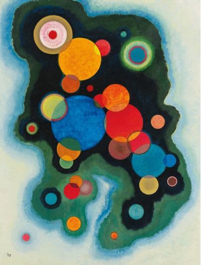 art oil painting reproduction of  Wassily Kandinsky Deepened Impulse 1928 museum quality handmade