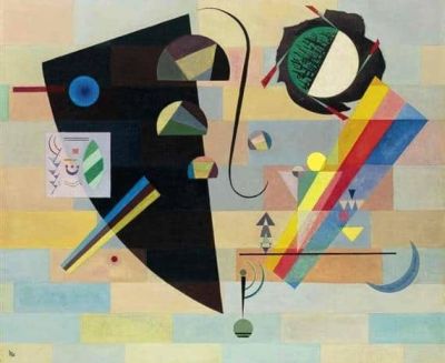art oil painting reproduction of  Wassily Kandinsky Dramatic And Mild 1932 museum quality handmade