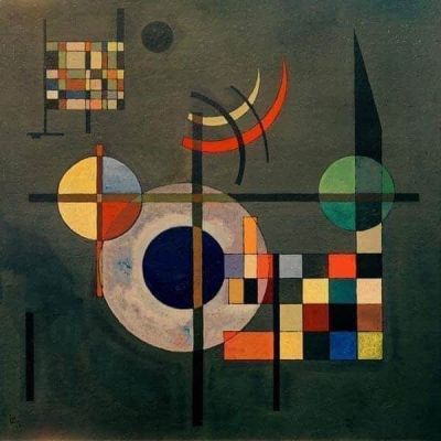art oil painting reproduction of  Wassily Kandinsky Gegengewichte Counter Weights 1926 museum quality handmade