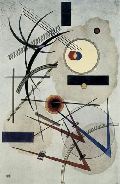 art oil painting reproduction of  Wassily Kandinsky Grey-blue 1925 museum quality handmade