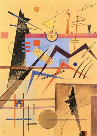 art oil painting reproduction of  Wassily Kandinsky Grey-grey-brown N. 138 - 1924 museum quality handmade