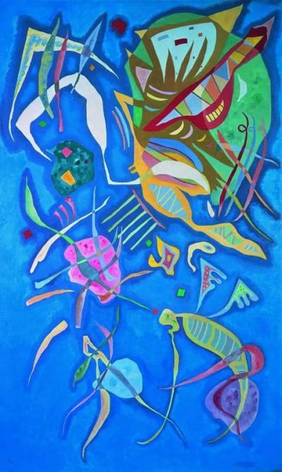art oil painting reproduction of  Wassily Kandinsky Grouping Groupement 1937 museum quality handmade