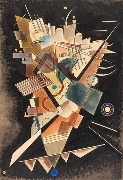 art oil painting reproduction of  Wassily Kandinsky Heavy Floating C.1924 museum quality handmade