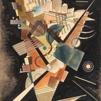 Wassily Kandinsky Heavy Floating C.1924 Hand Painted Reproduction