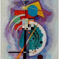 Wassily Kandinsky Komposition No. 350 Hommage A Grohmann 1926 Oil On Canvas Hand Painted Reproduction