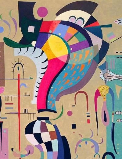art oil painting reproduction of  Wassily Kandinsky Milieu Accompagn 1937 museum quality handmade