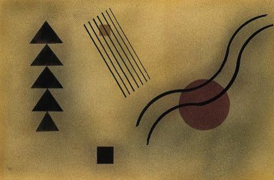 art oil painting reproduction of  Wassily Kandinsky Moderate Connection 1928 museum quality handmade