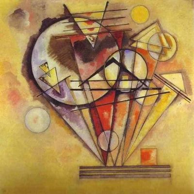 art oil painting reproduction of  Wassily Kandinsky On The Points 1928 museum quality handmade