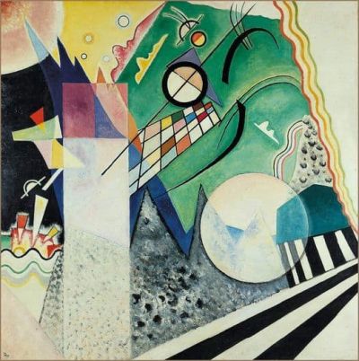 art oil painting reproduction of  Wassily Kandinsky Open Green - 1923 museum quality handmade
