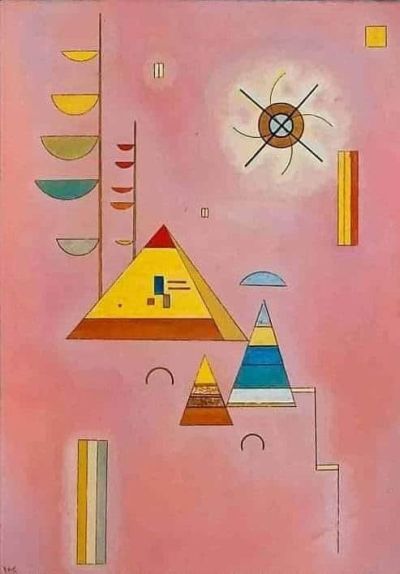 art oil painting reproduction of  Wassily Kandinsky Pink Sweet N. 481 1929 museum quality handmade