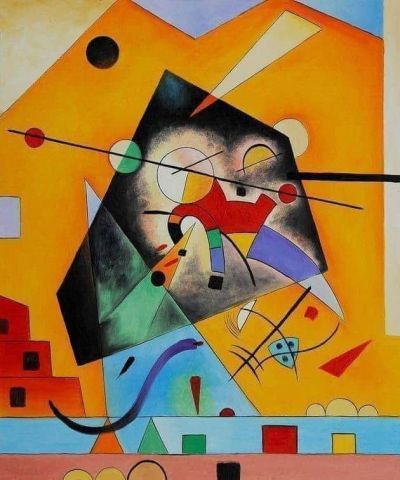 art oil painting reproduction of  Wassily Kandinsky Quiet Harmony 1924 museum quality handmade