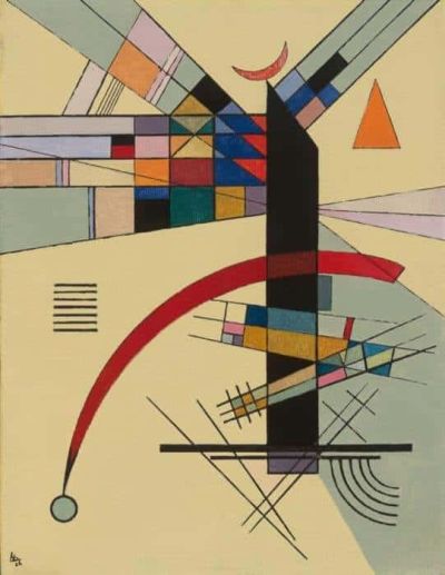 art oil painting reproduction of  Wassily Kandinsky Small Yellow 1926 museum quality handmade