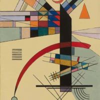 Wassily Kandinsky Small Yellow 1926 Hand Painted Reproduction
