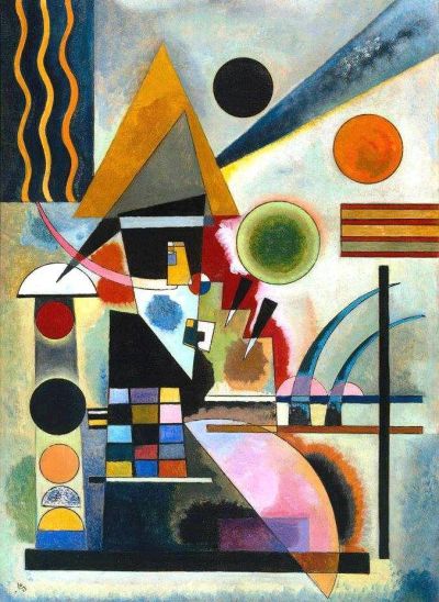 art oil painting reproduction of  Wassily Kandinsky Swinging 1925 museum quality handmade