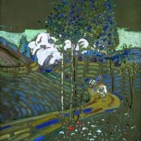 Wassily Kandinsky White Cloud 1903 Hand Painted Reproduction