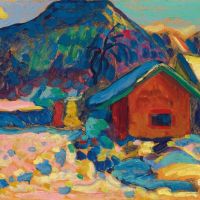Wassily Kandinsky Winterstudie Mit Berg 1908