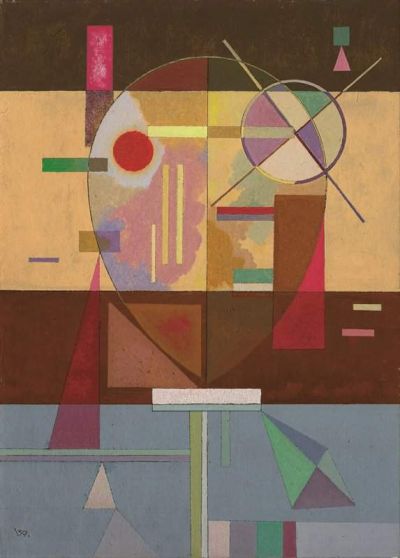 art oil painting reproduction of  Wassily Kandinsky Zersetzte Spannung Disintegrated Tension C.1930 museum quality handmade
