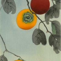 Watanabe Seitei Bird On A Persimmon Tree