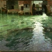 Thaulow - Water Mill 1892 By Frits Thaulow artwork on canvas