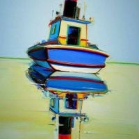 Wayne Thiebaud Starboat - 1966 Hand Painted Reproduction