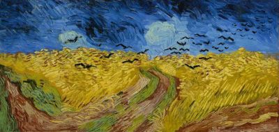 art oil painting reproduction of  Wheatfield With Crows - Landscape By Vincent Van Gogh museum quality handmade