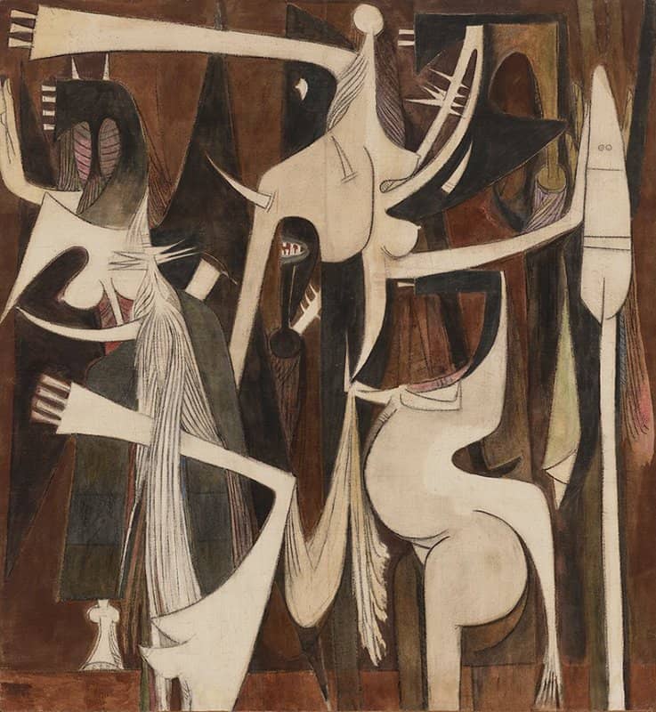 Wifredo Lam Arpas Cardinales Les Visiteurs N Nomita 1948-1957 museum quality