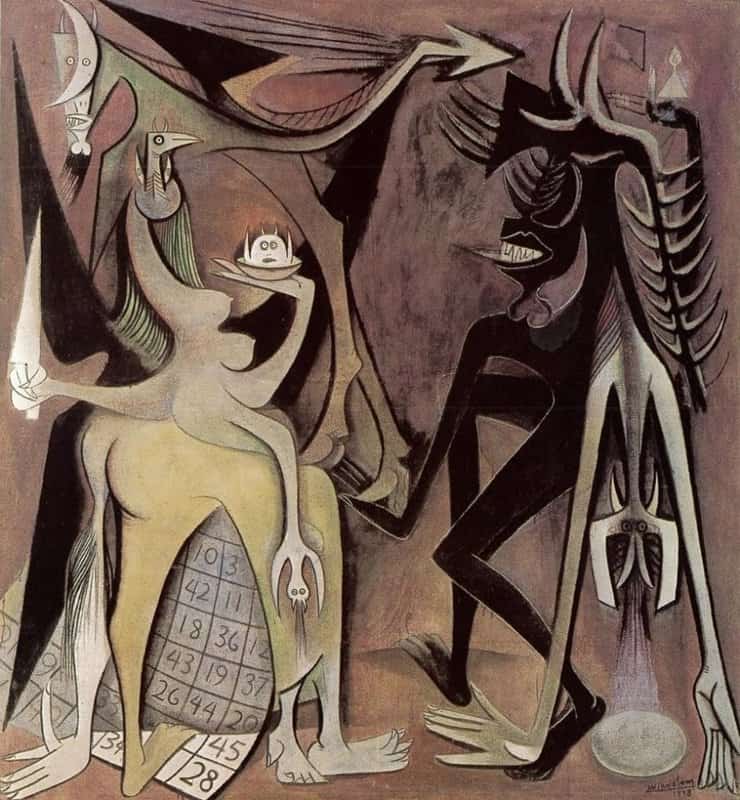 Wifredo Lam B Lial Emperor Of The Flies 1948 museum quality