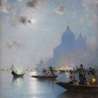 Wilhelm Von Gegerfelt Venice In Twilight - 1883