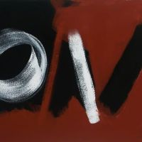 Wilhelmina Barns-graham White And Black On Terracotta 2002