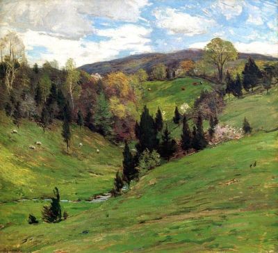 art oil painting reproduction of  Willard Leroy Metcalf Flying Shadows museum quality handmade