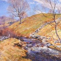 Willard Metcalf Brook In March 1923 Hand Painted Reproduction