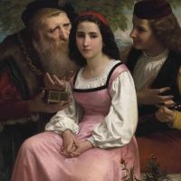 William Bouguereau Entre La Richesse Et L Amour