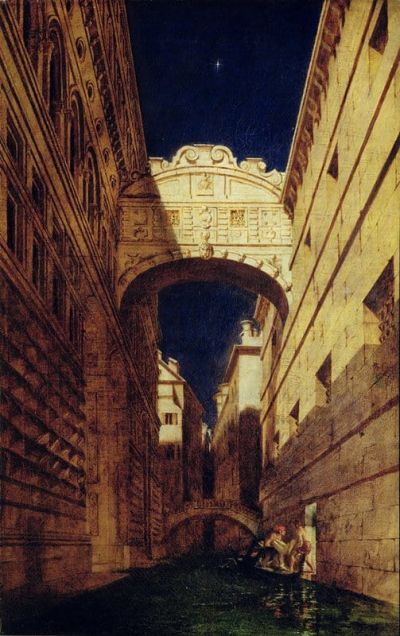 art oil painting reproduction of  William Etty The Bridge Of Sighs C. 1833-35 museum quality handmade