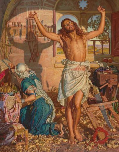art oil painting reproduction of  William Holman Hunt The Shadow Of Death 1873-74 museum quality handmade