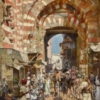 William Logsdail Bab Zuweila Cairo 1887