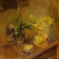 William Menzies Coldstream Freesias With A Skull C. 1940